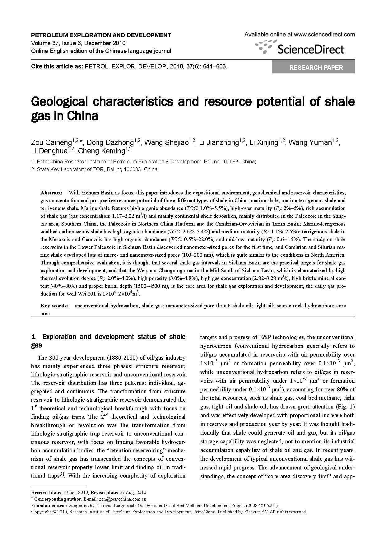 Geological characteristics and resource potential of shale gas in China_ҳ_01.jpg